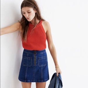 Madewell Zip Jean Skirt